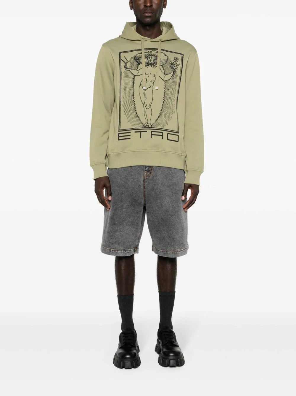 ETRO Hoodie With Allegory Of Beauty Print