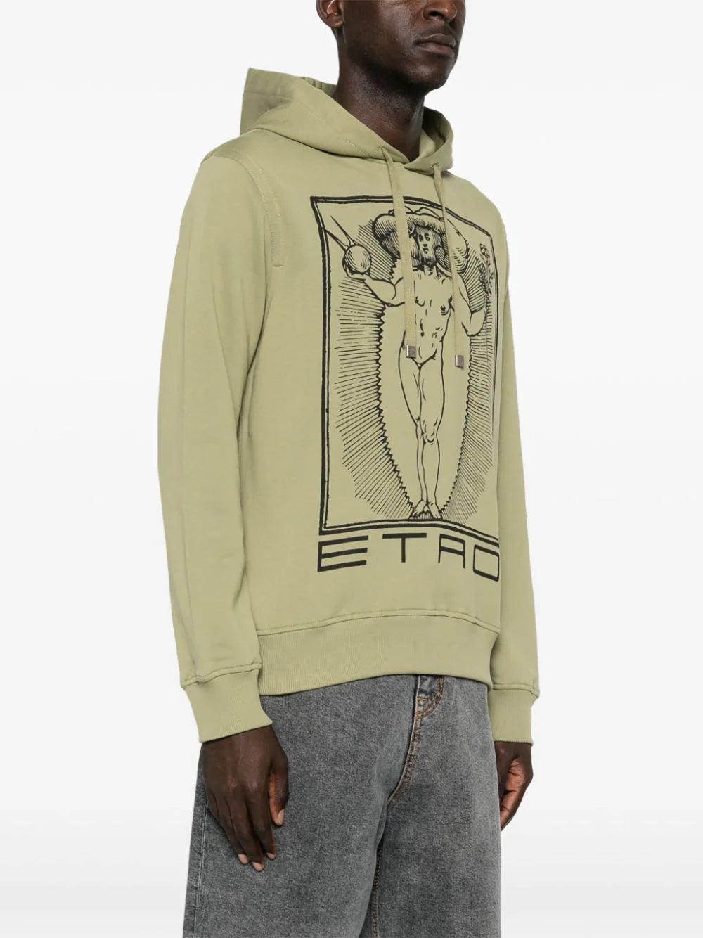 ETRO Hoodie With Allegory Of Beauty Print