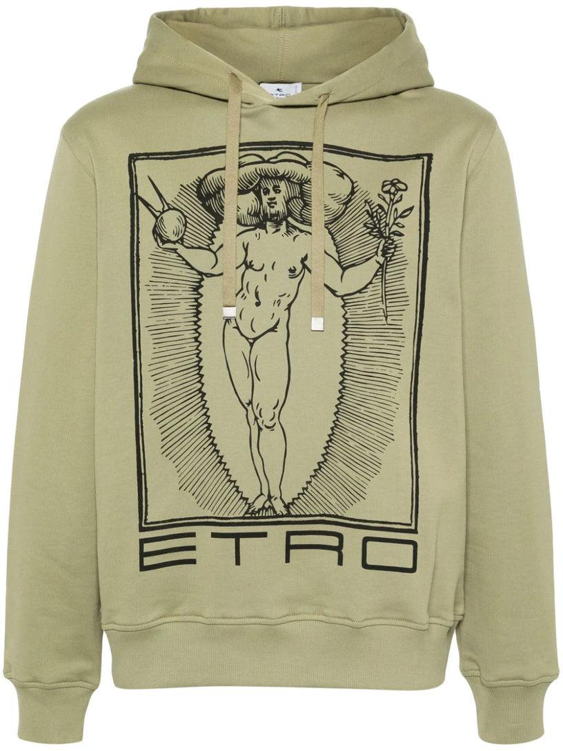 ETRO Hoodie with allegory of beauty print