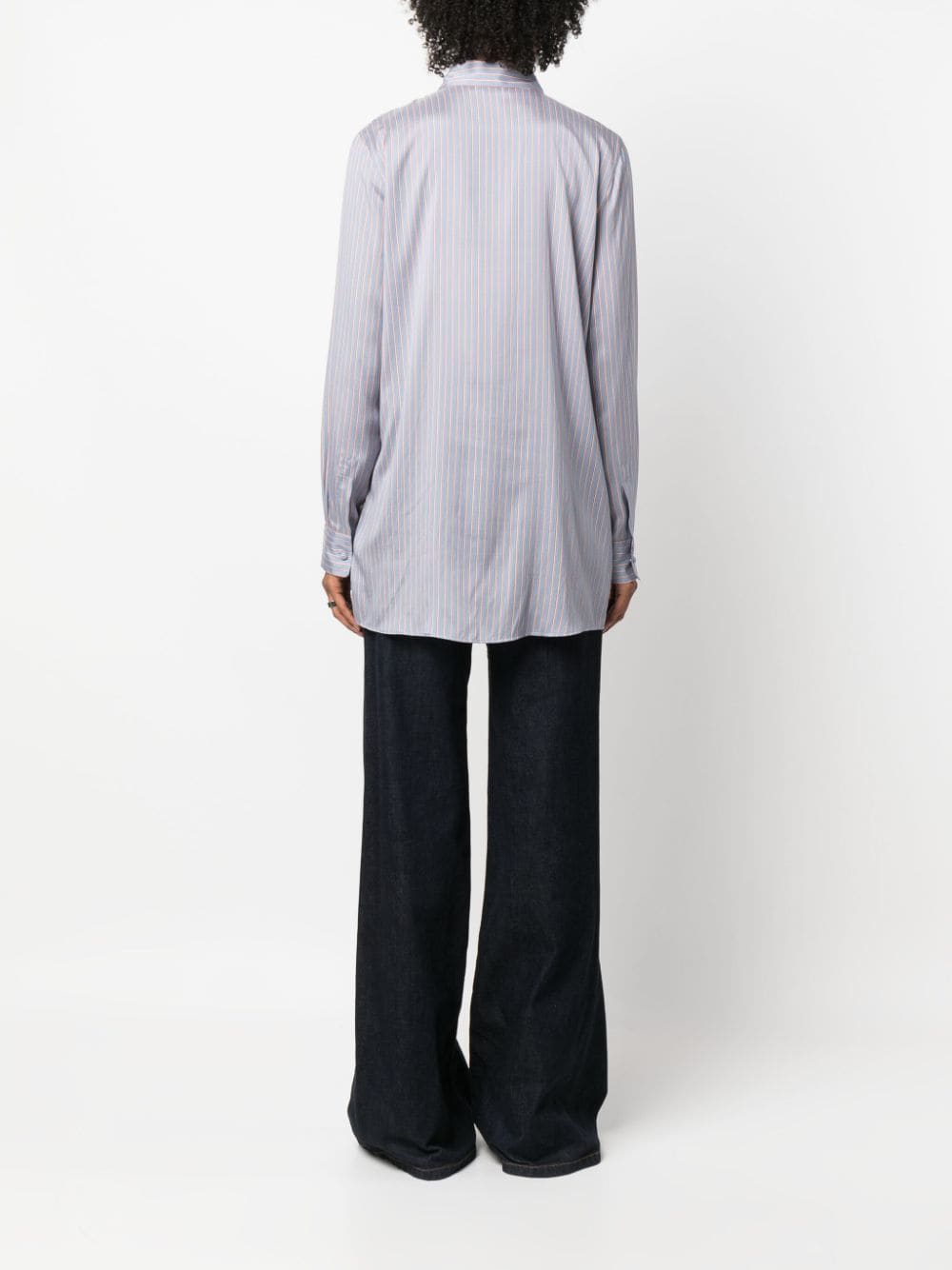 ETRO Logo-embroidered Striped Shirt
