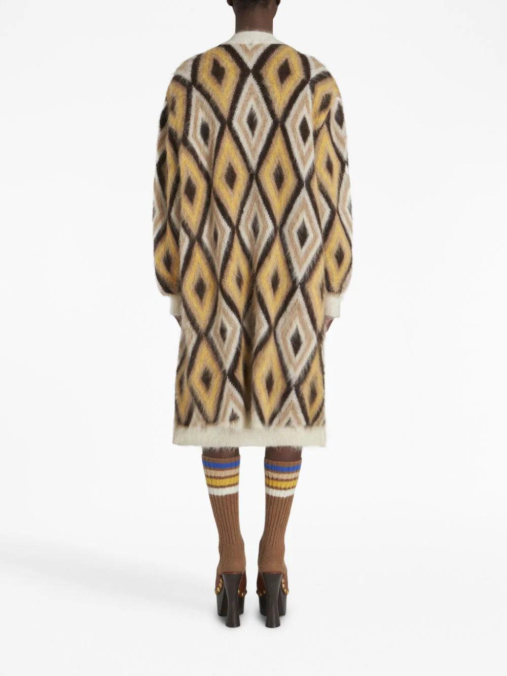 ETRO Maxi Jacquard Cardigan