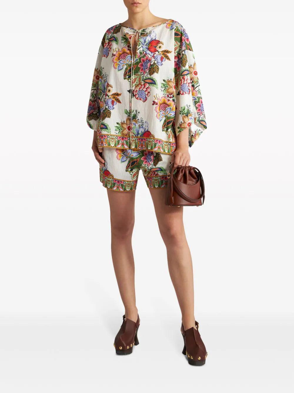 ETRO Multicoloured Bouquet Blouse