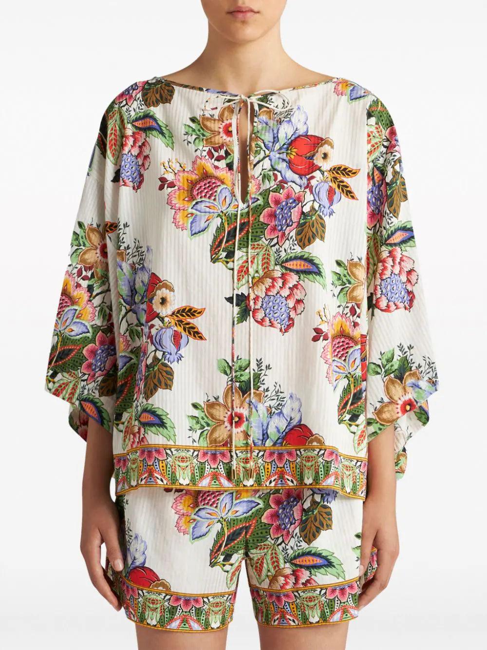 ETRO Multicoloured Bouquet Blouse