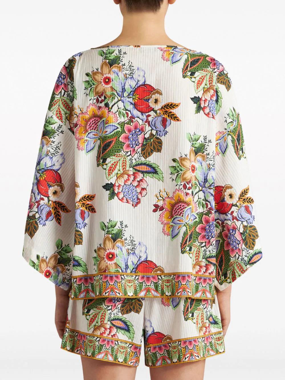 ETRO Multicoloured Bouquet Blouse