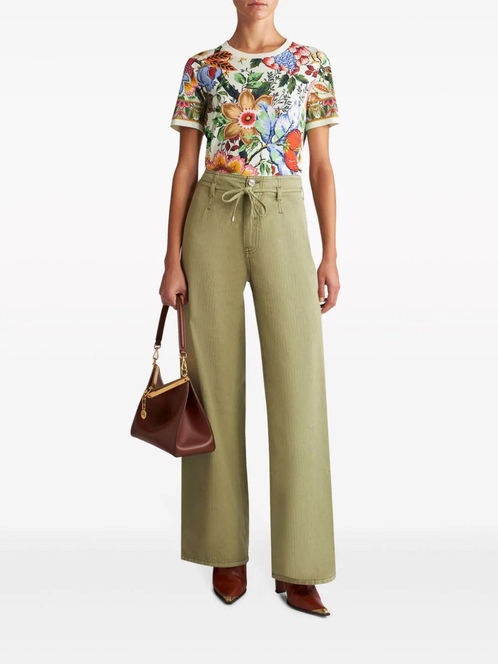 ETRO Multicoloured Bouquet T-shirt