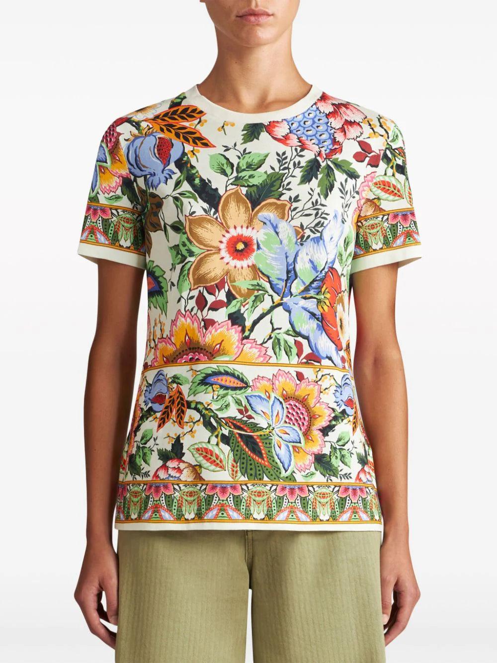 ETRO Multicoloured Bouquet T-shirt