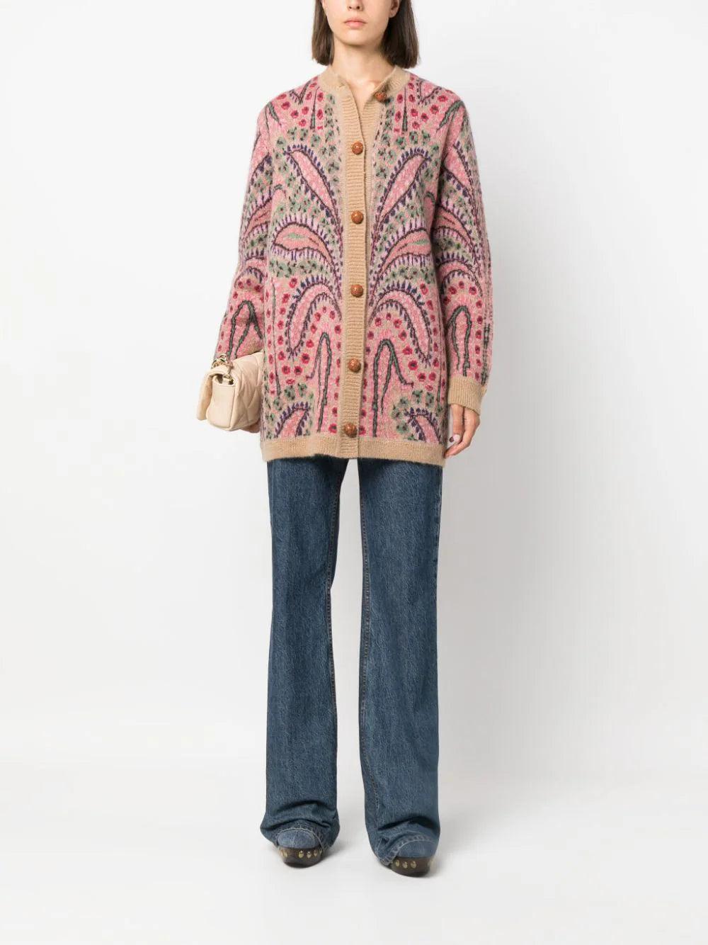 ETRO Paisley Jacquard Cardigan