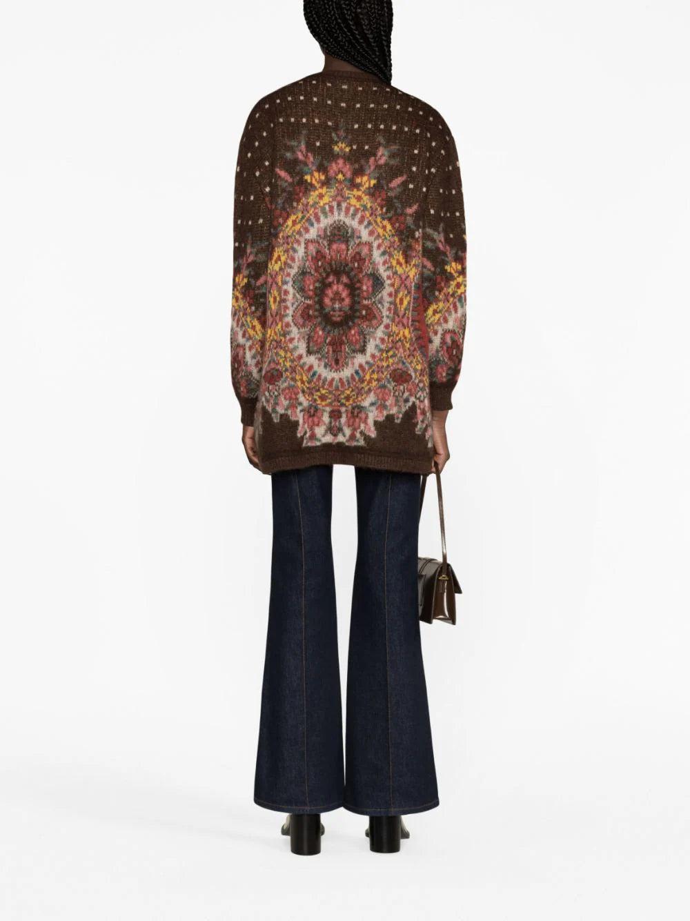 ETRO Patterned-jacquard Cardigan
