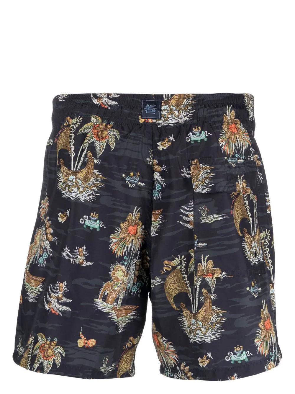 ETRO Print Swim Shorts