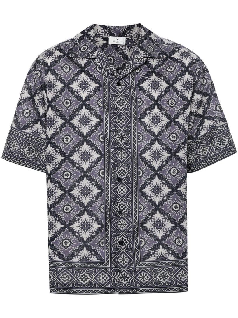 ETRO Printed bowling shirt