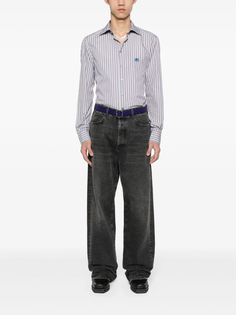 ETRO Striped Shirt With Logo
