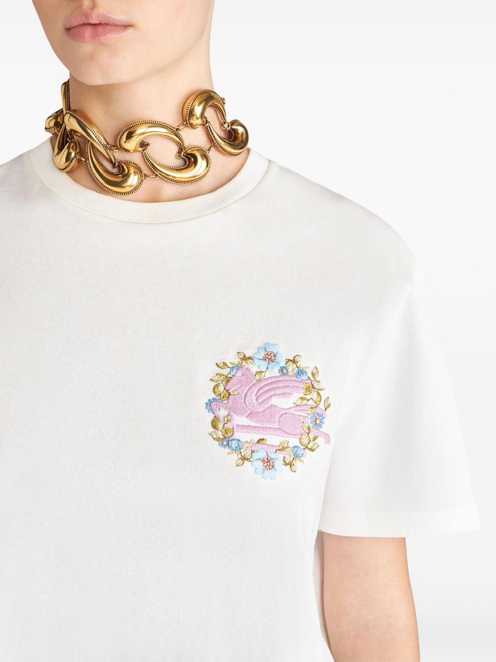 ETRO T-shirt With Embroidery