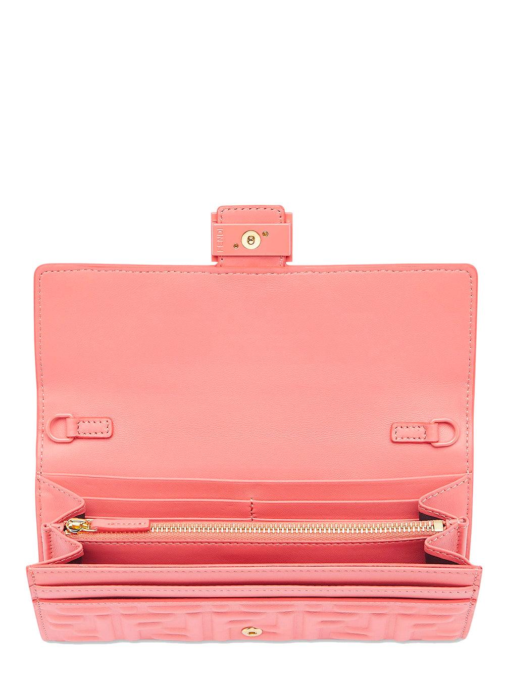 FENDI Baguette Continental Wallet With Chain