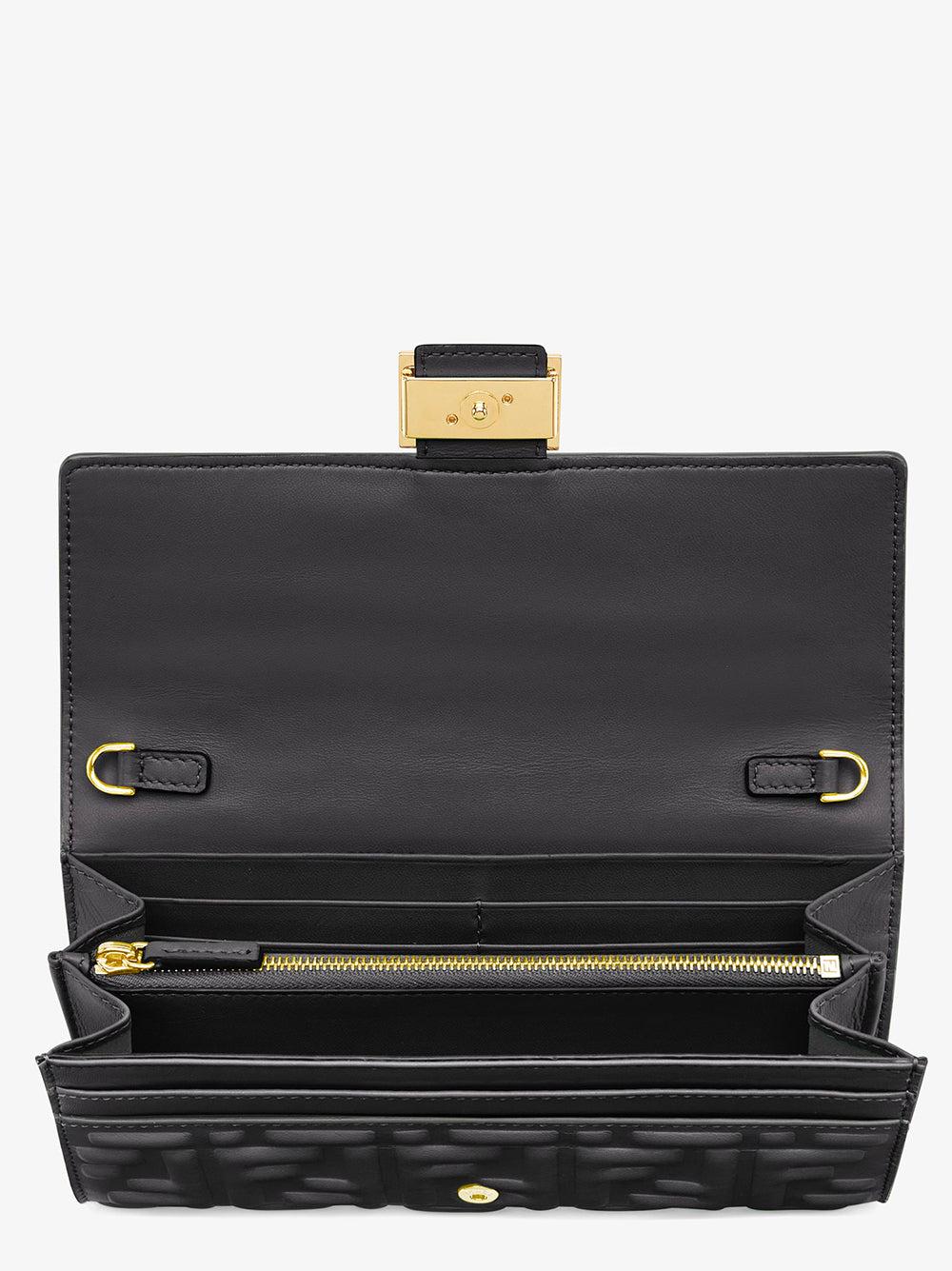 FENDI Baguette Continental Wallet With Chain