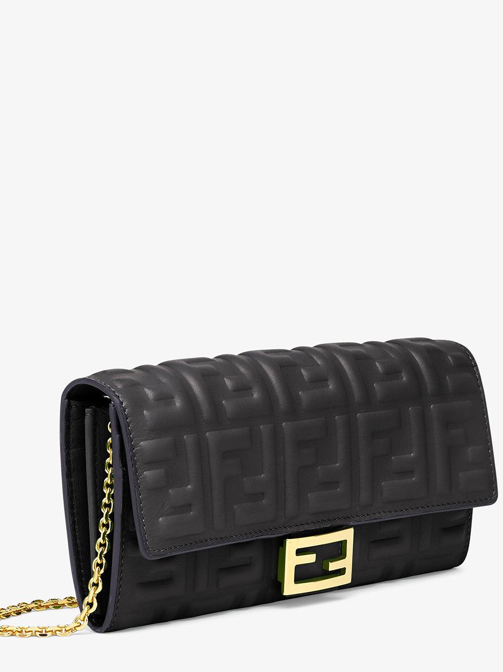 FENDI Baguette Continental Wallet With Chain