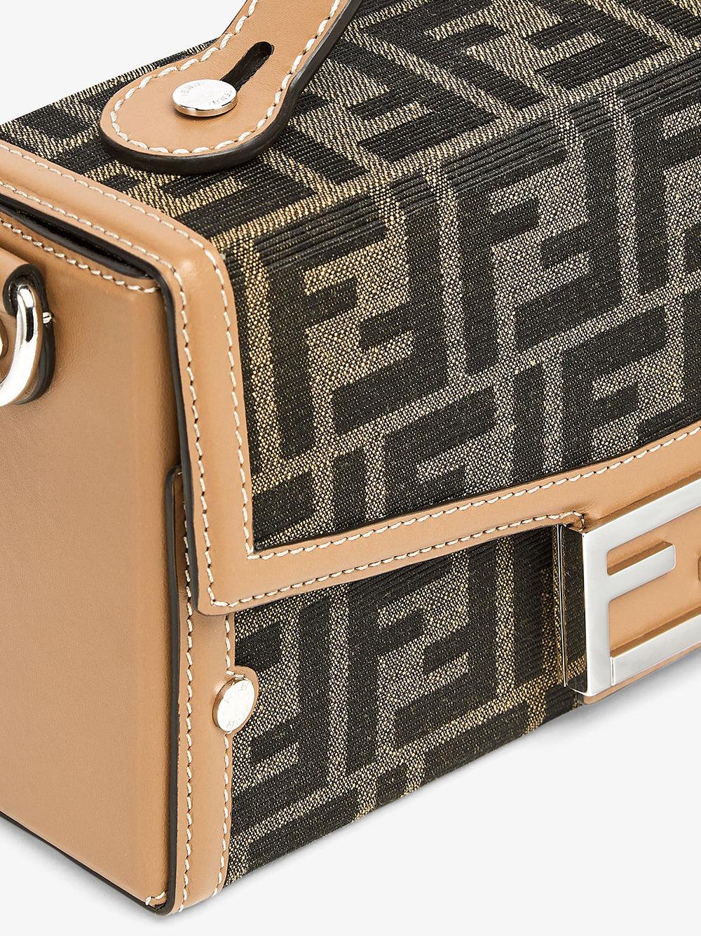 FENDI Baguette Soft Trunk In Ff Jacquard Fabric