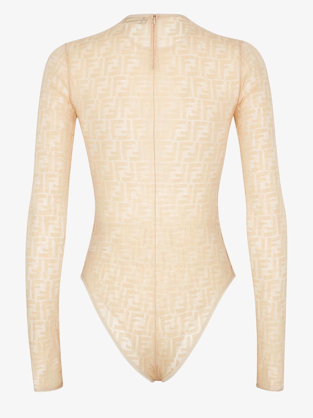 FENDI Beige Lace Bodyswim
