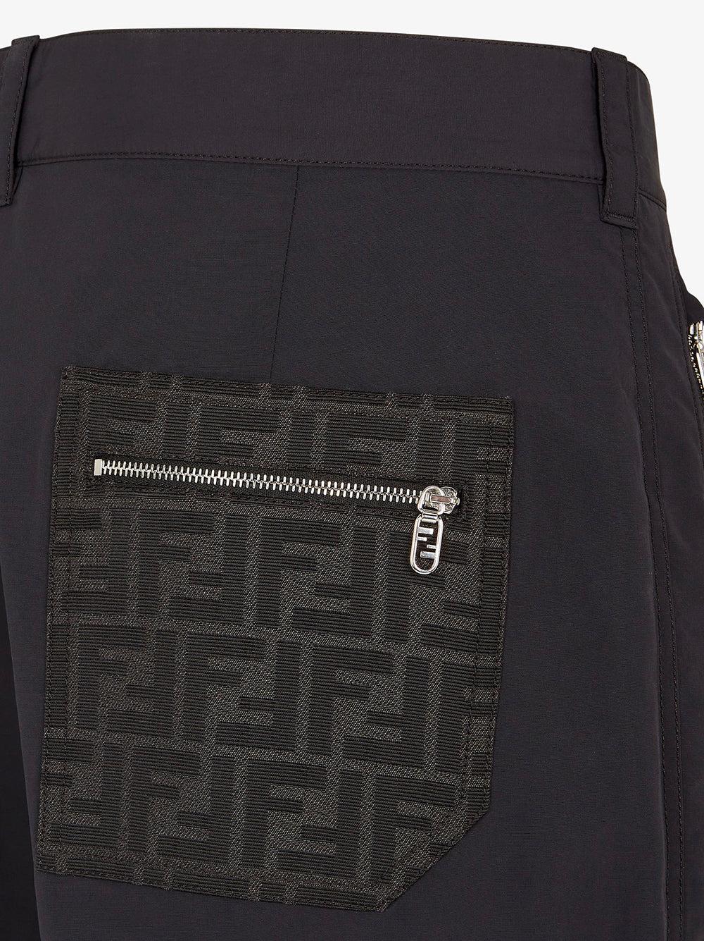 FENDI Black Gabardine Trousers