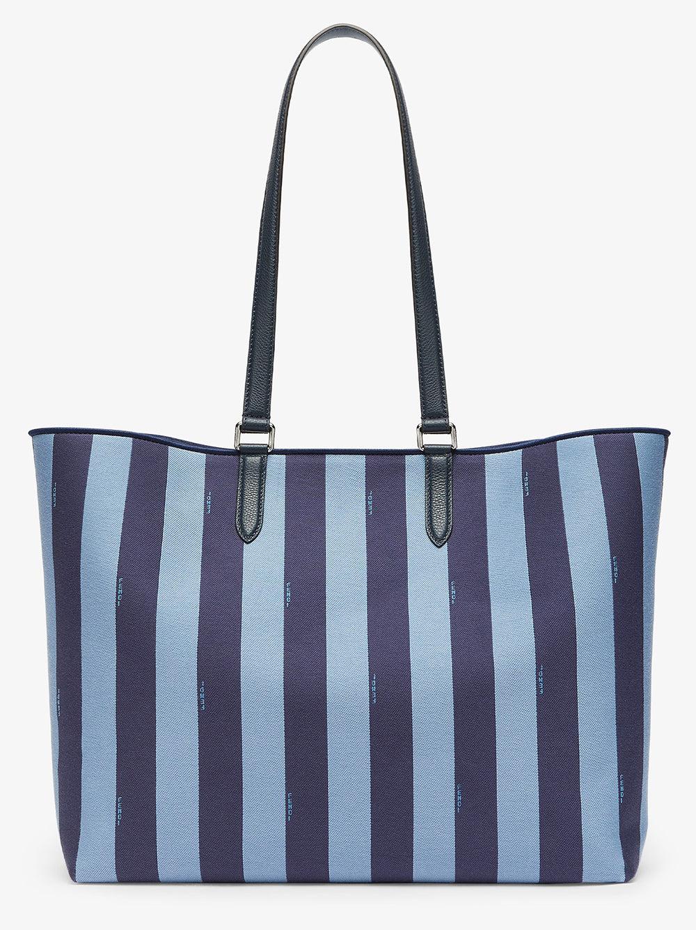 FENDI Blue Pequin Jacquard Bag