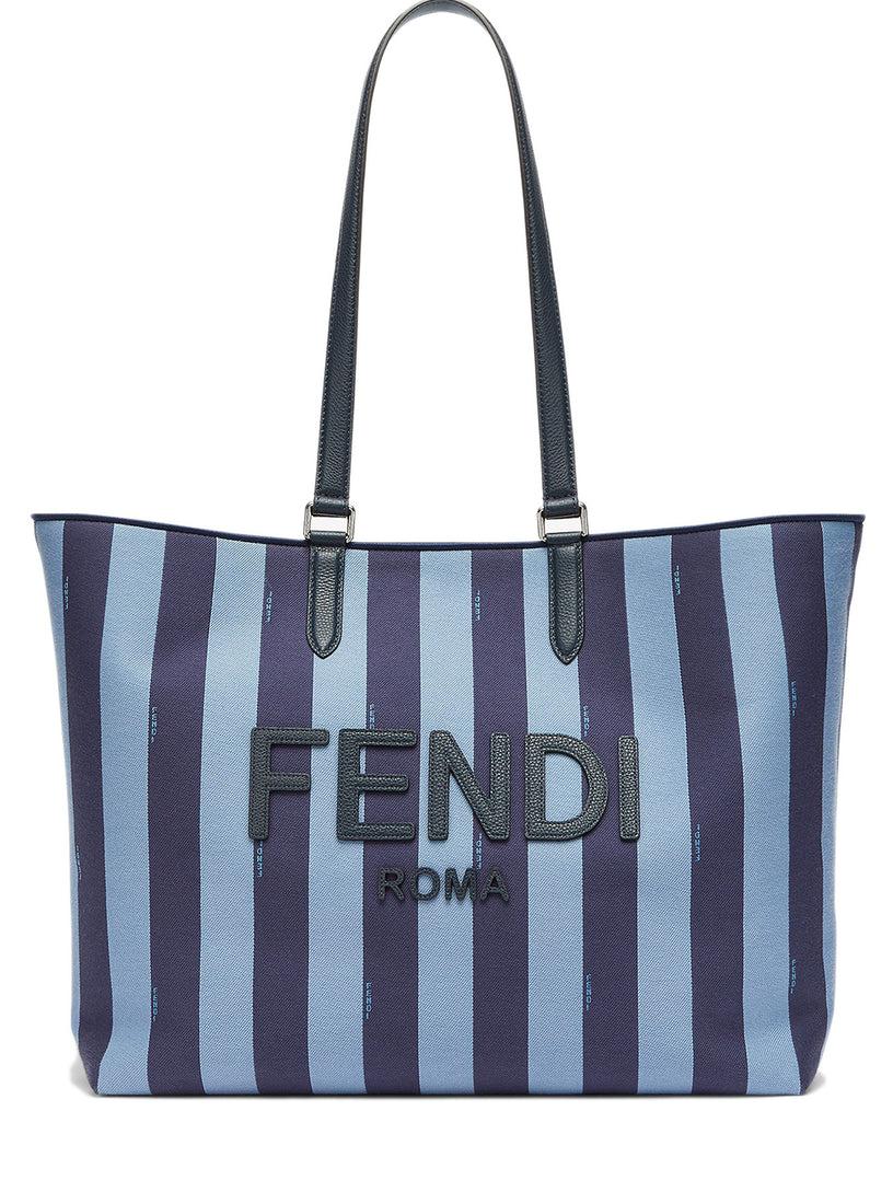 FENDI Blue pequin jacquard bag
