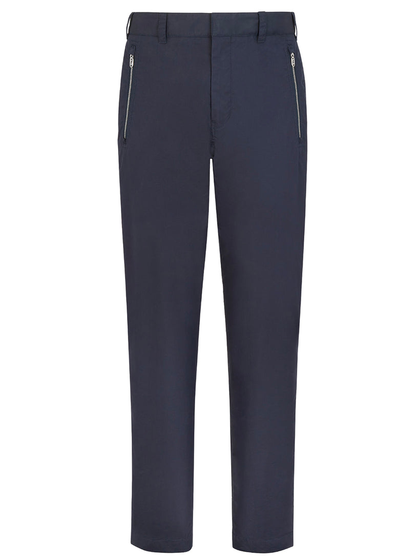 FENDI Blue technical cotton trousers