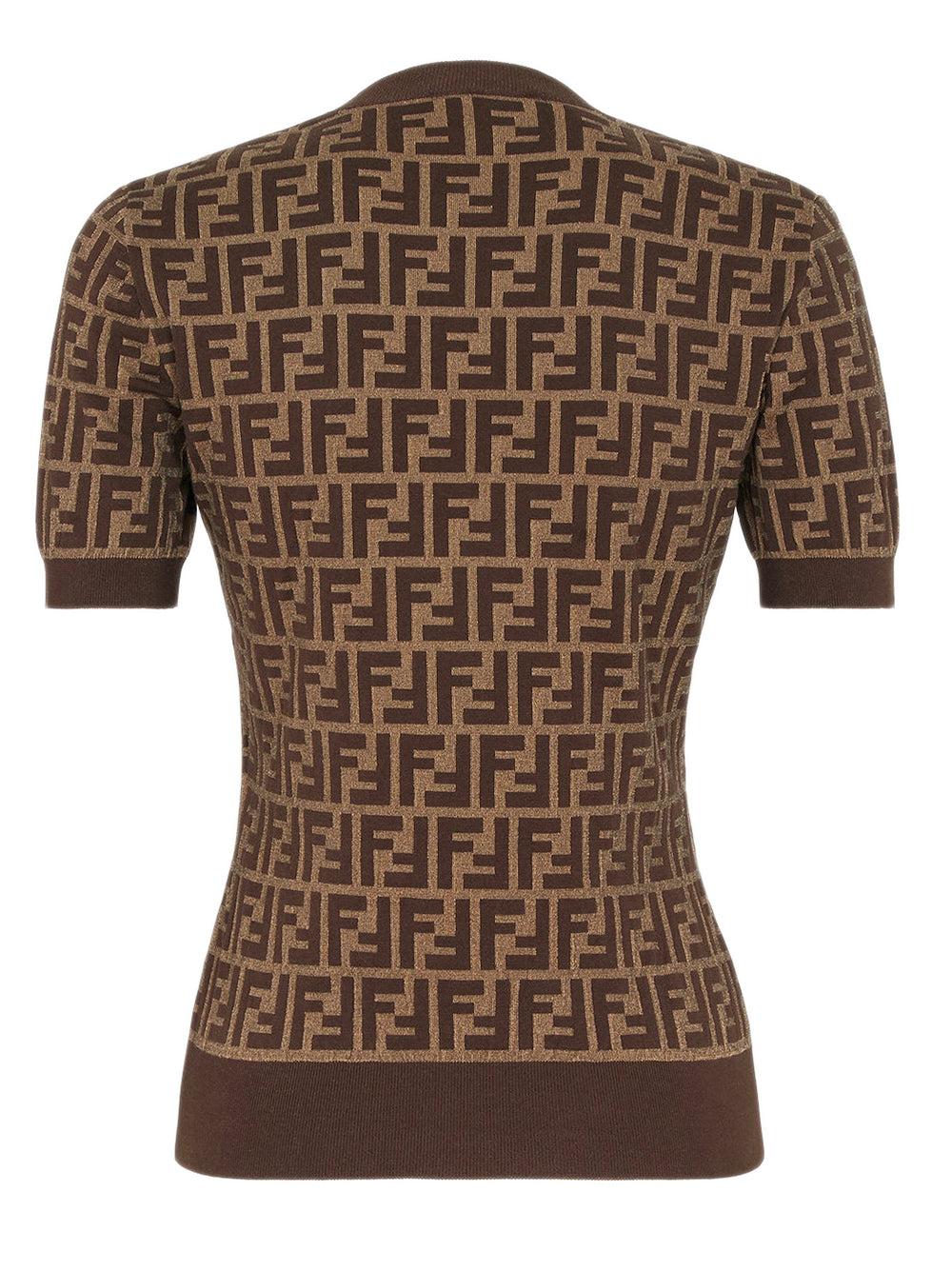 FENDI Brown Ff Cotton Jumper