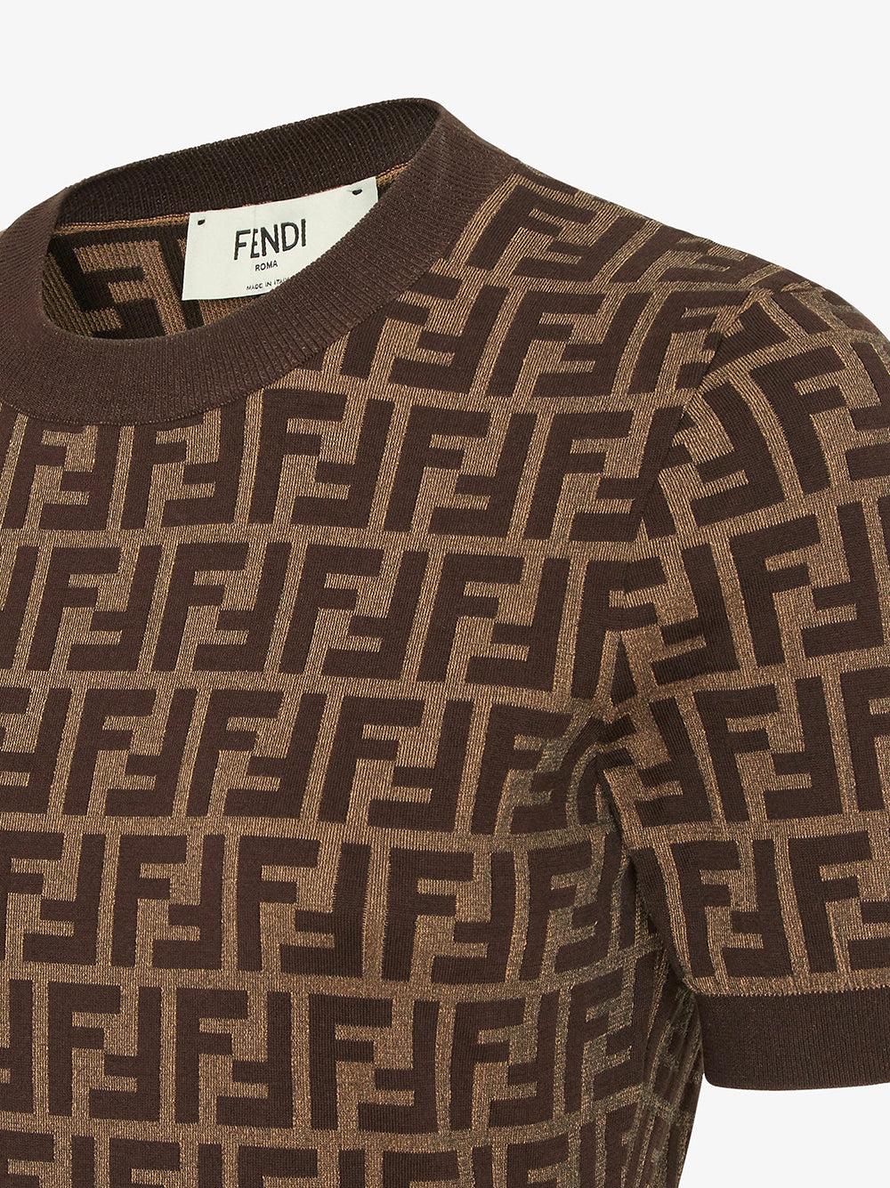 FENDI Brown Ff Cotton Jumper