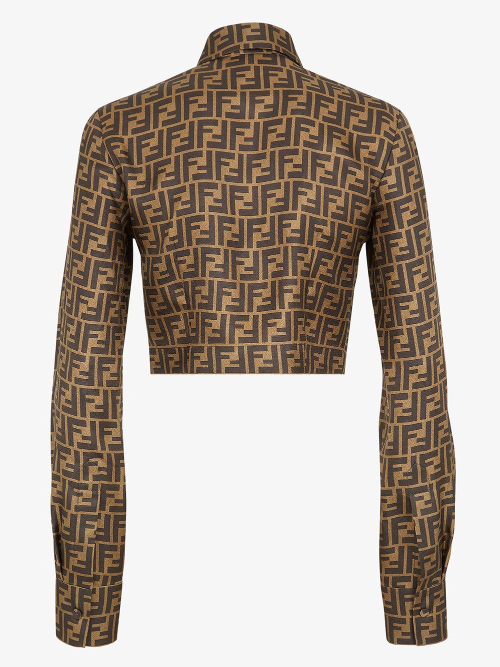 FENDI Brown Ff Twill Top