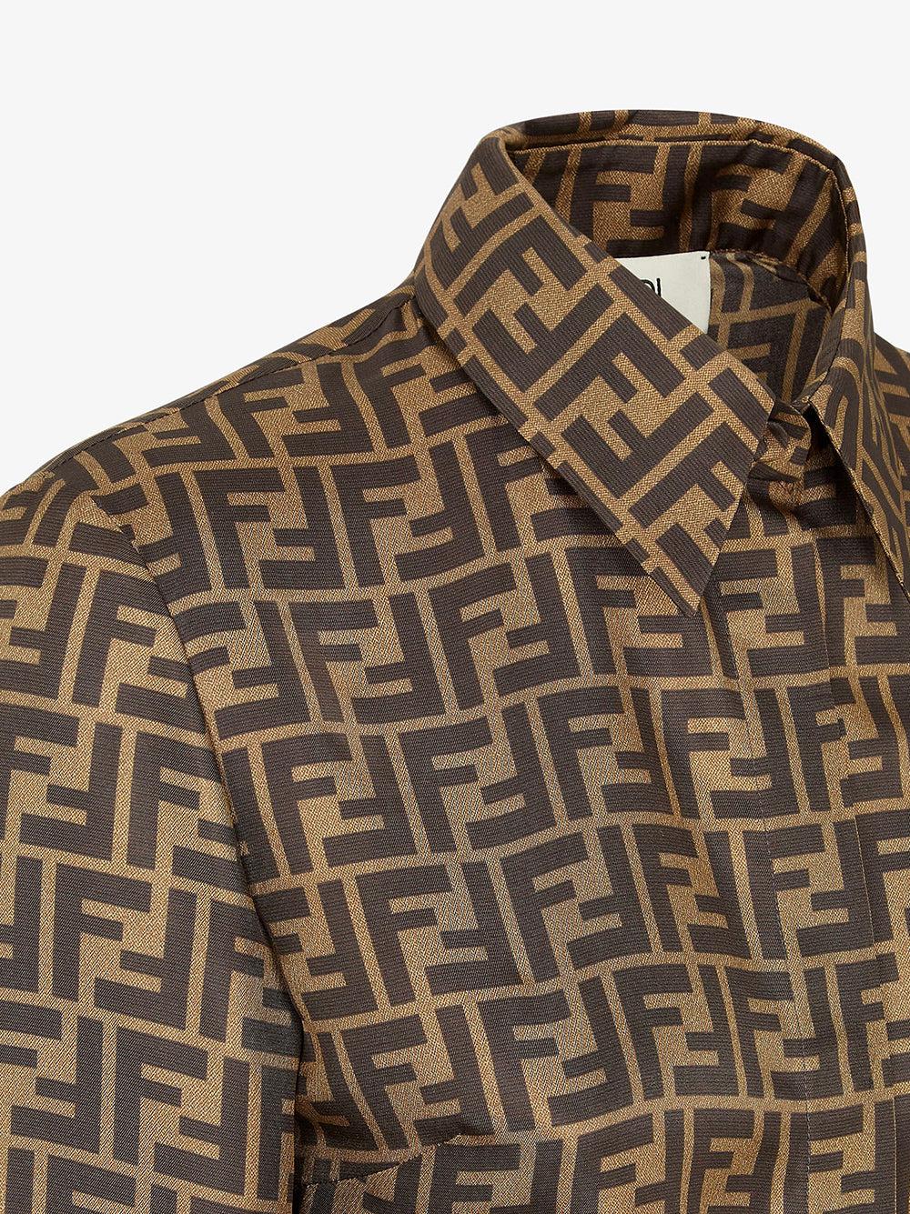 FENDI Brown Ff Twill Top