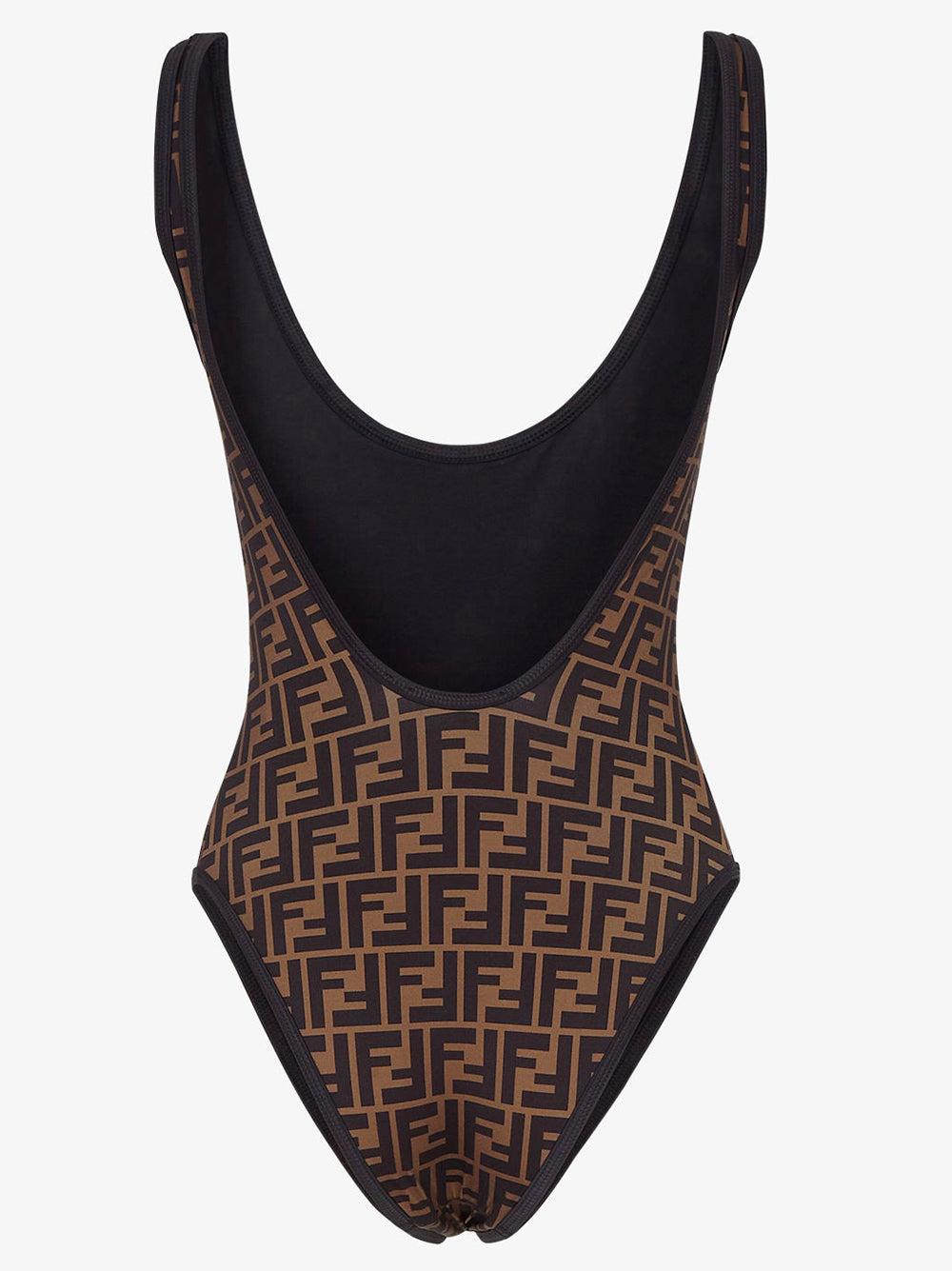 FENDI Brown Lycra® Swimsuit