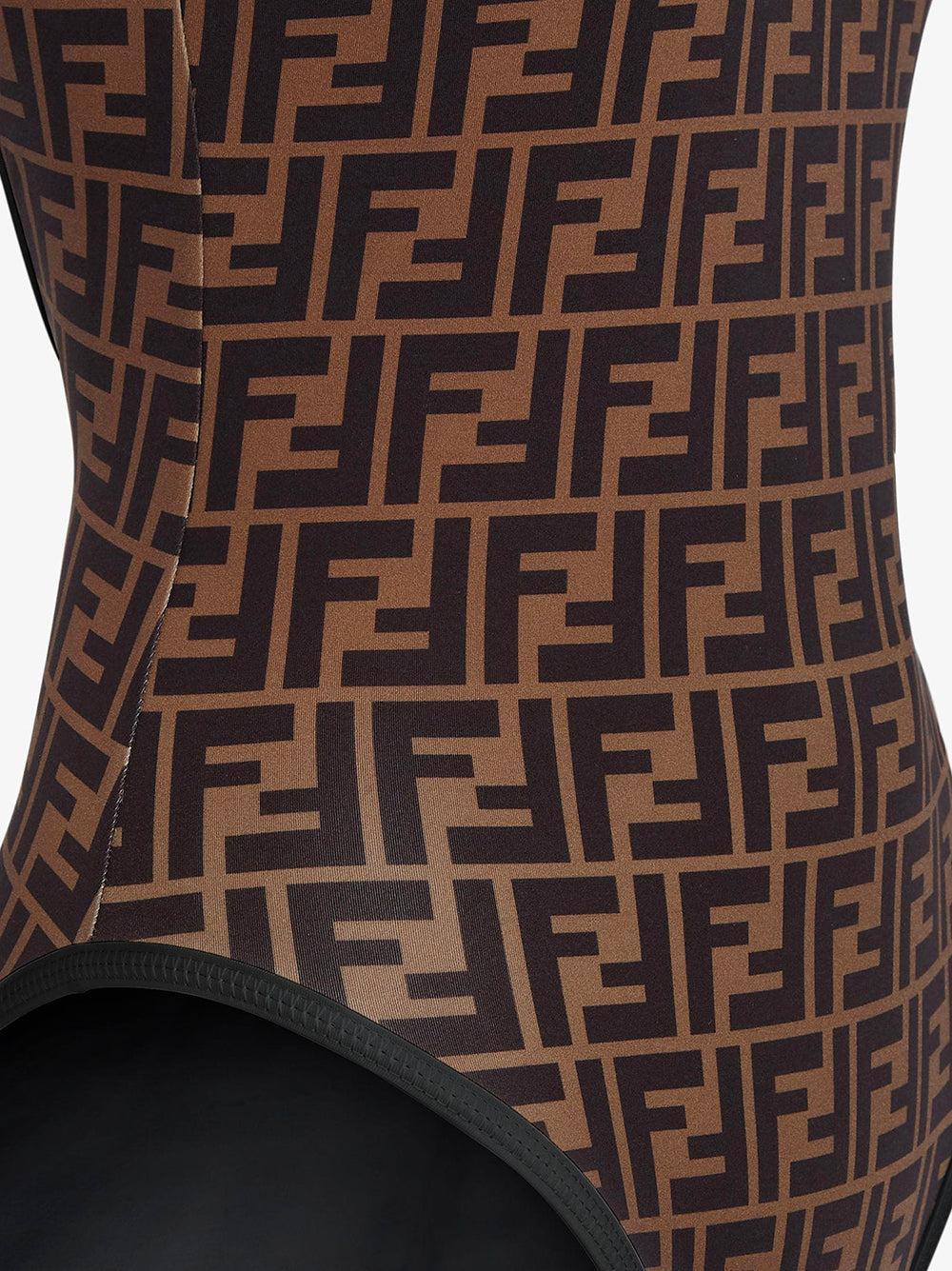 FENDI Brown Lycra® Swimsuit
