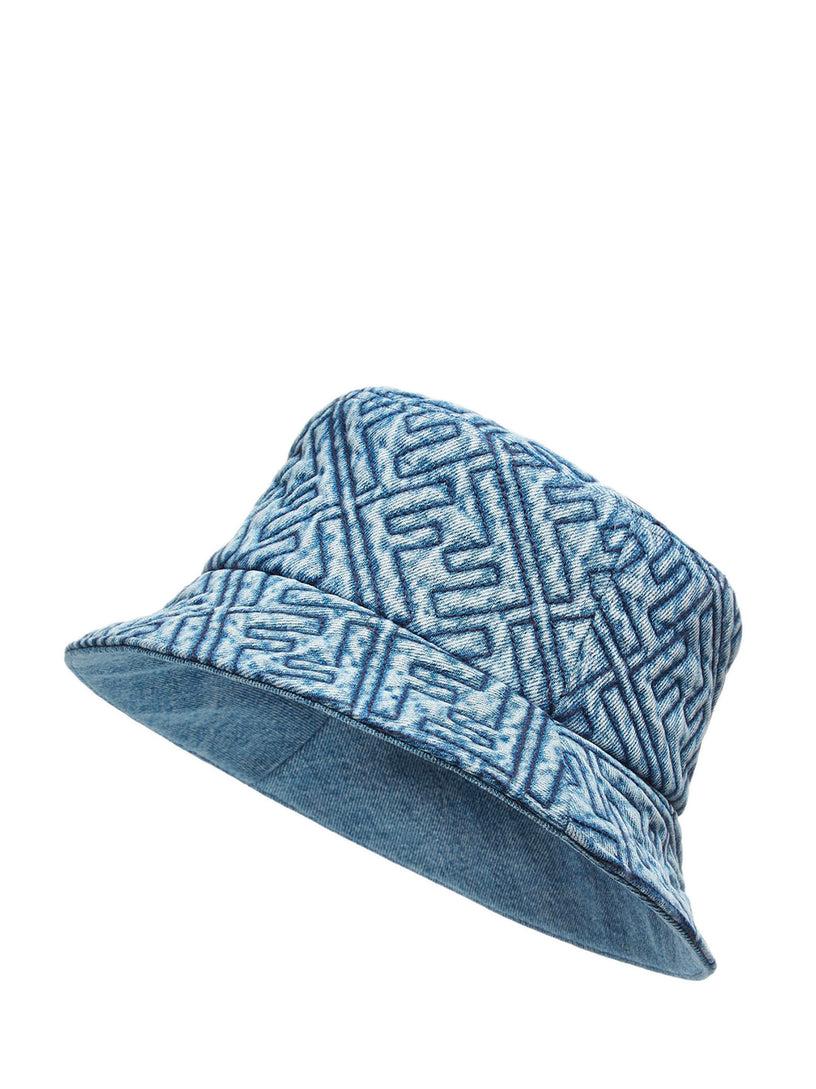 FENDI Bucket in blue ff denim