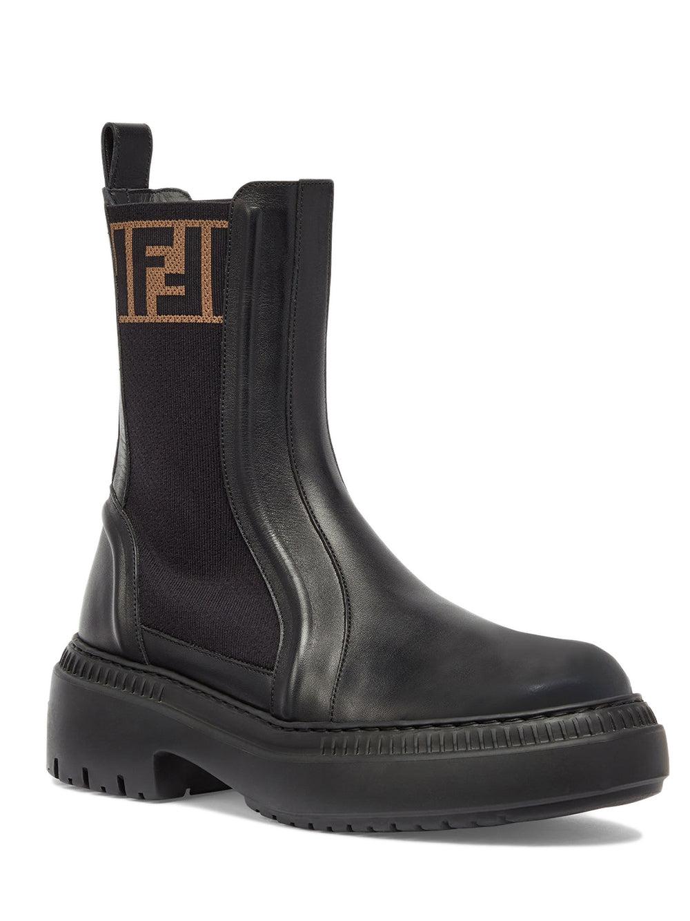 FENDI Domino Biker Boots