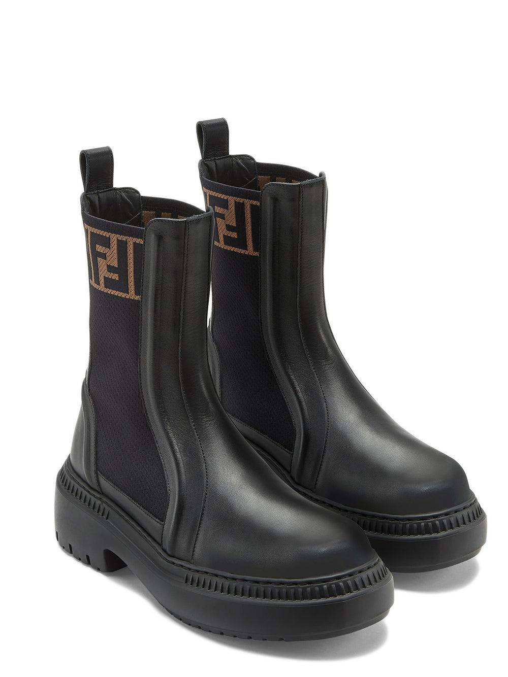FENDI Domino Biker Boots