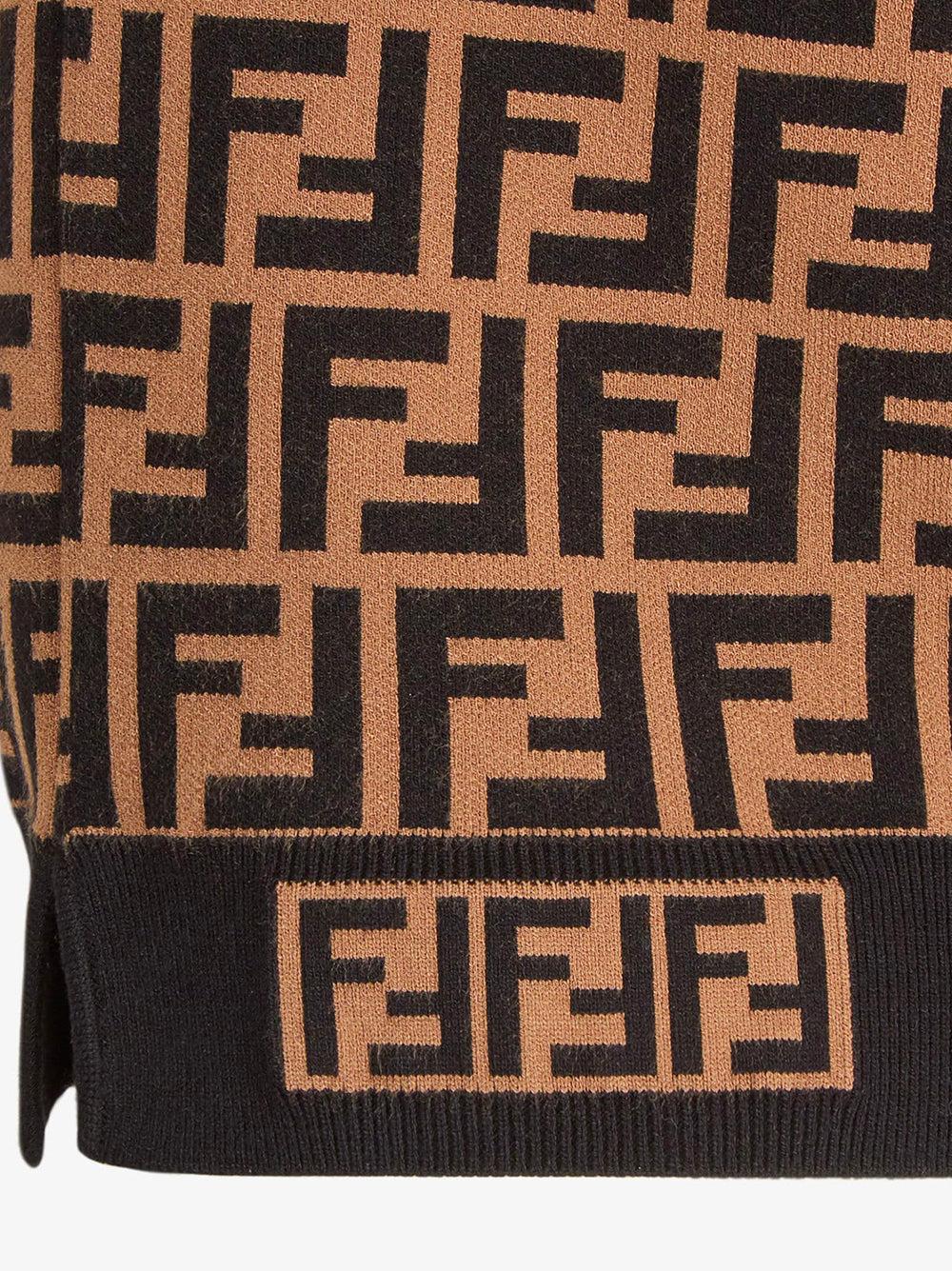FENDI Fabric Sweater With Ff Motif
