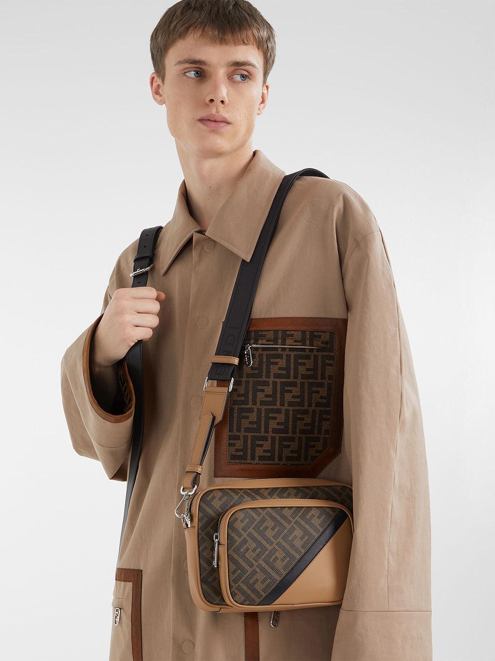 FENDI Fendi Diagonal Duo Camera Case