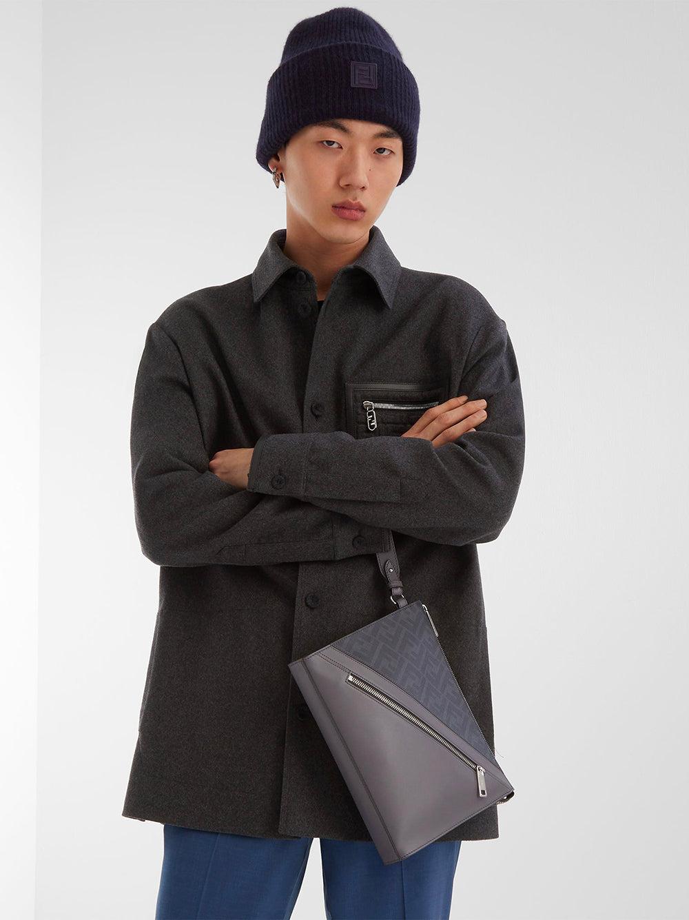 FENDI Fendi Diagonal Flat Pouch