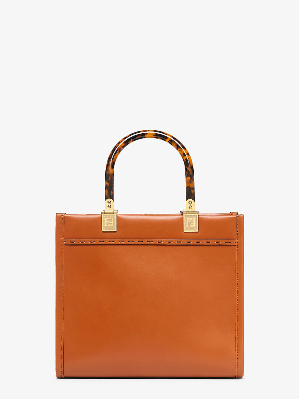 FENDI Fendi Sunshine Small In Brown Leather