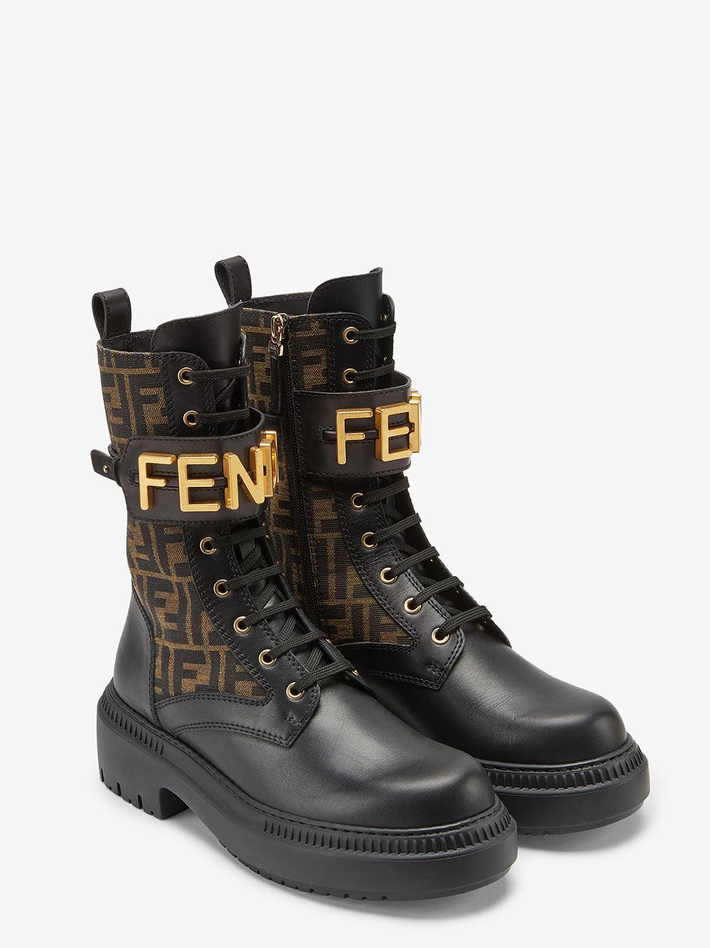 FENDI Fendigraphy Biker Boots