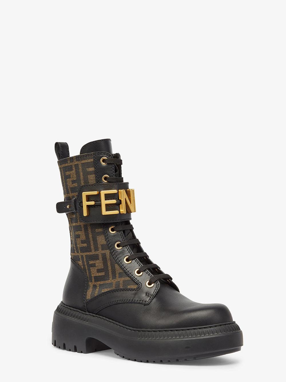 FENDI Fendigraphy Biker Boots