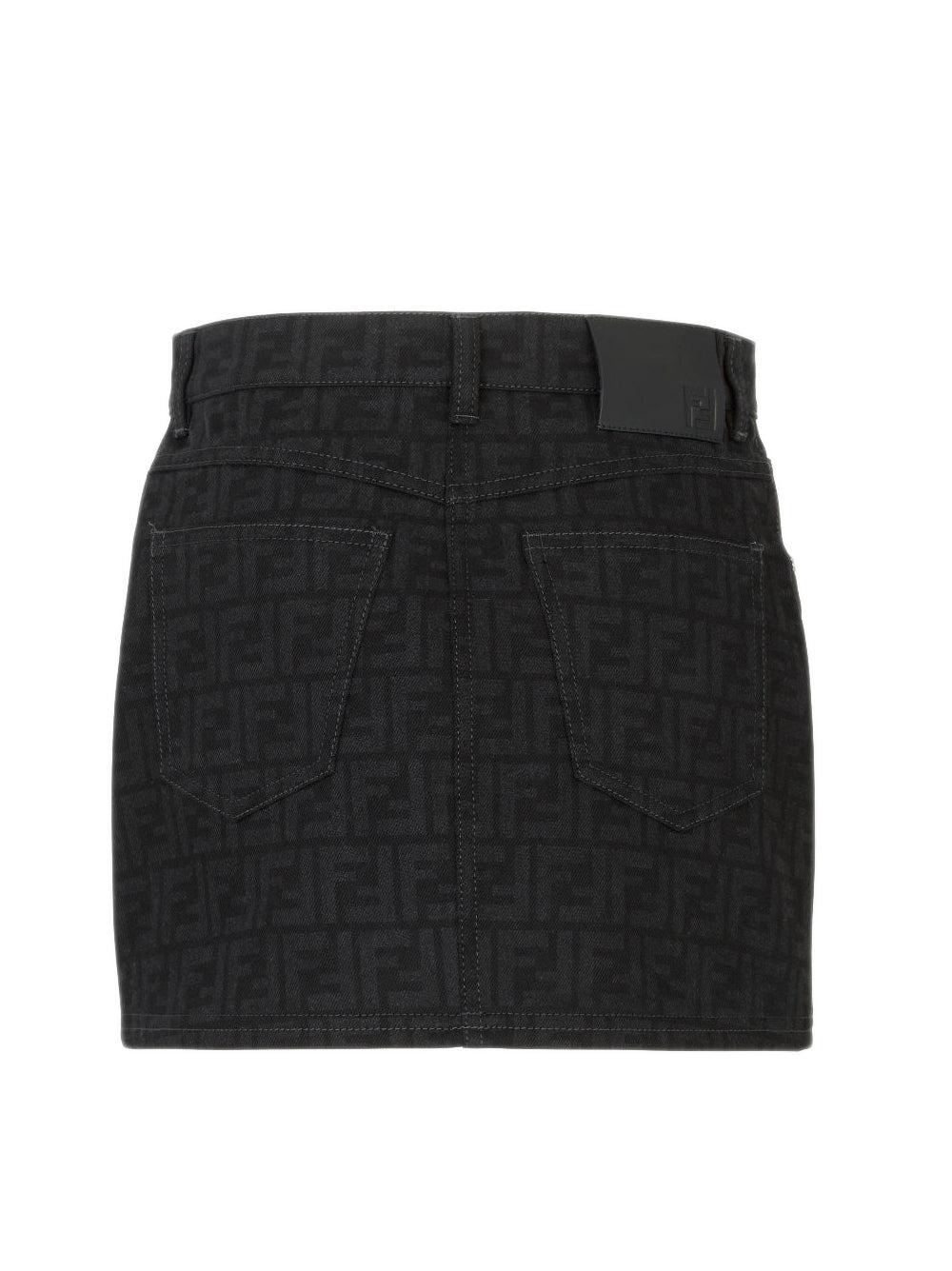 FENDI Ff Denim Skirt