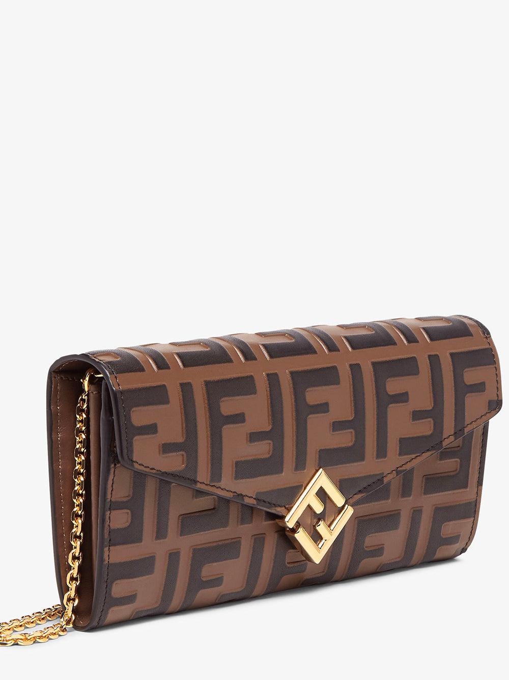 FENDI Ff Diamonds Continental With Chain