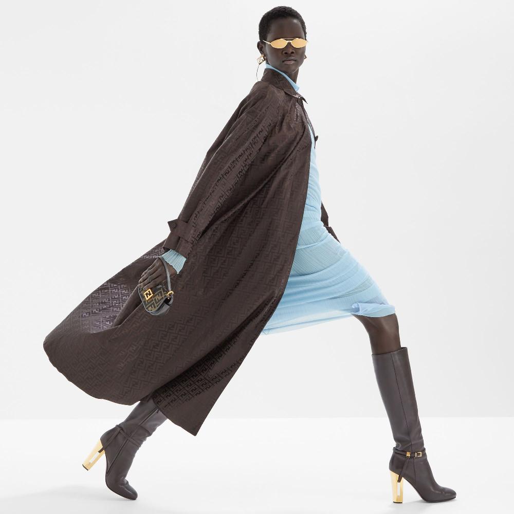 FENDI Ff Jacquard Trench Coat