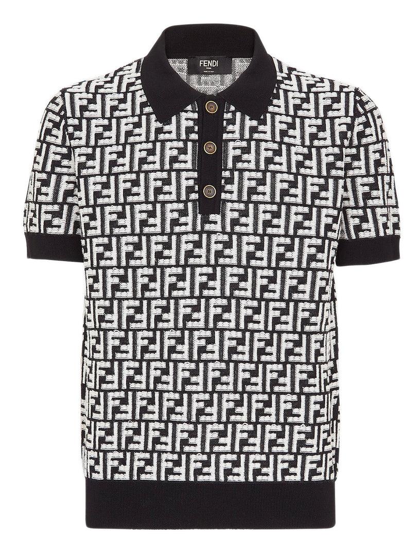 FENDI Ff wool polo shirt