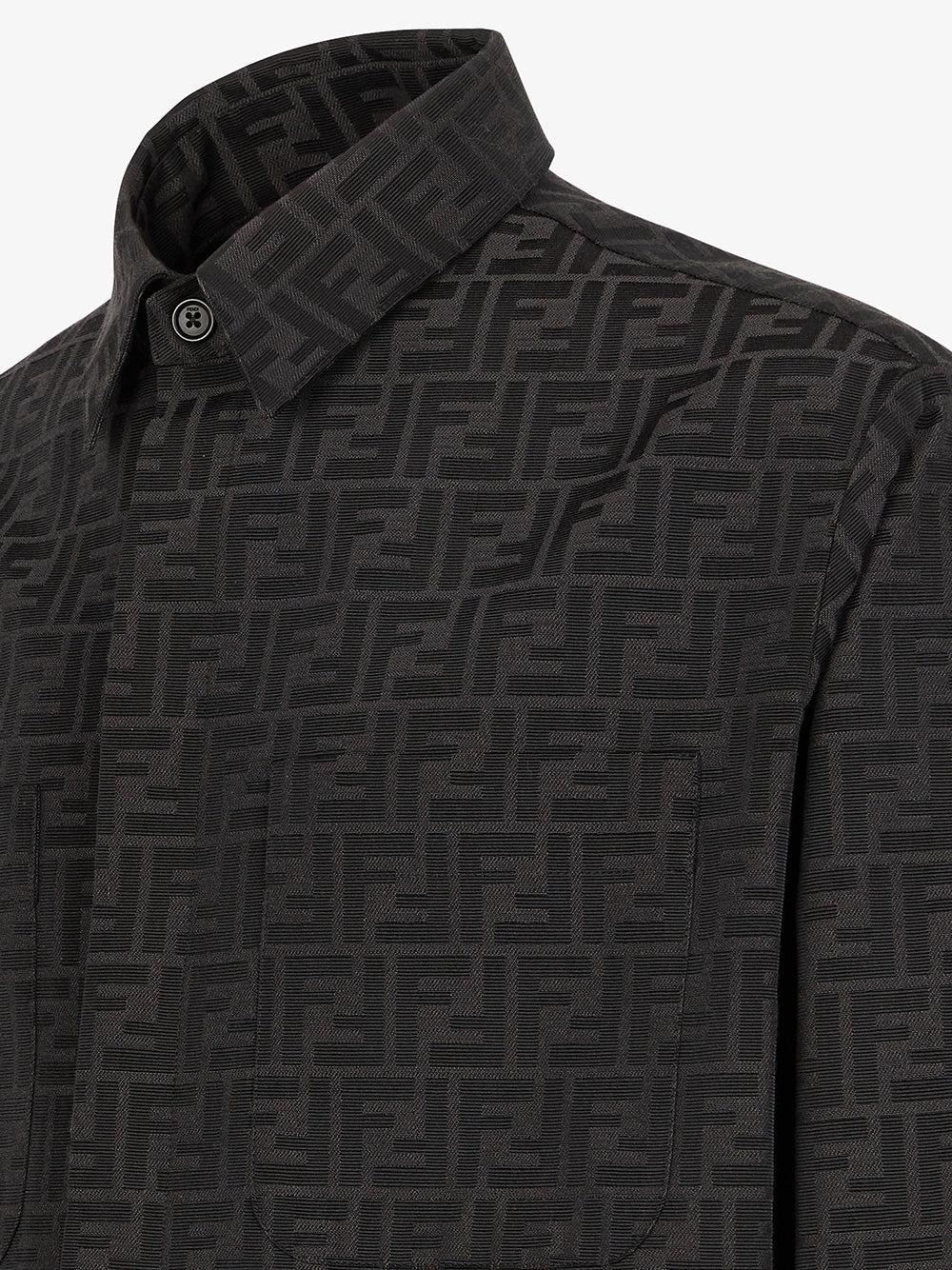 FENDI Go-to Jacket In Black Ff Canvas
