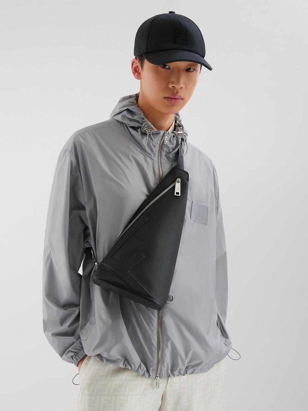 FENDI Grey Nylon Windbreaker