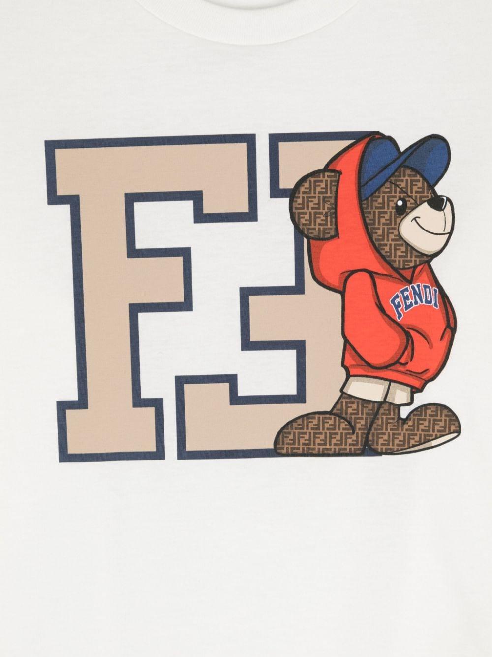 FENDI Kids Chalk-dyed Jersey T-shirt