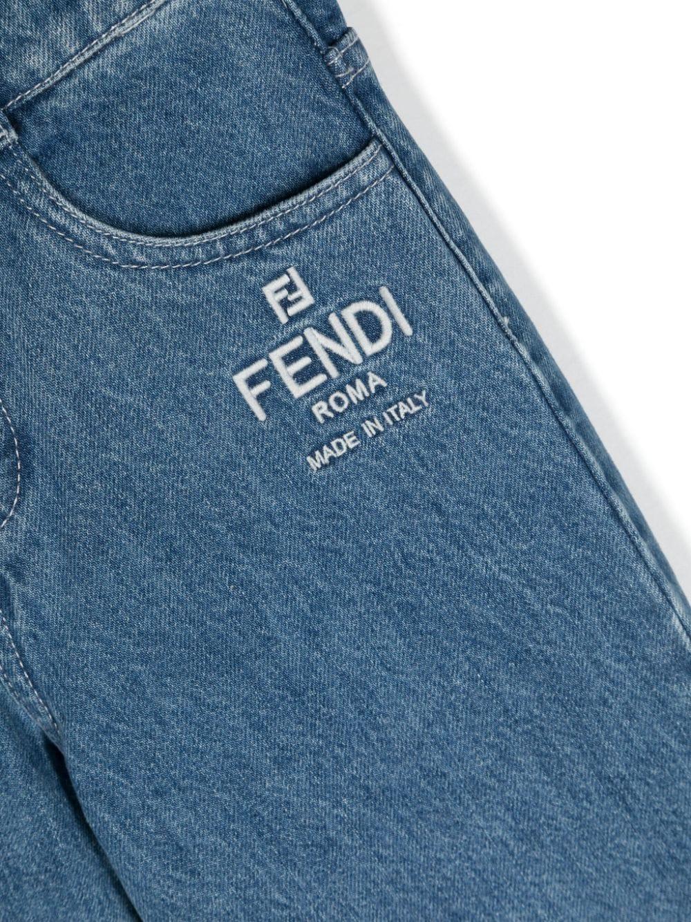 FENDI Kids Denim Trousers