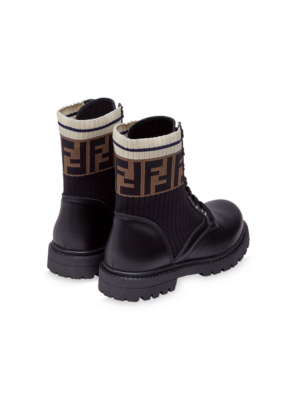 FENDI Kids Ff Biker Boots