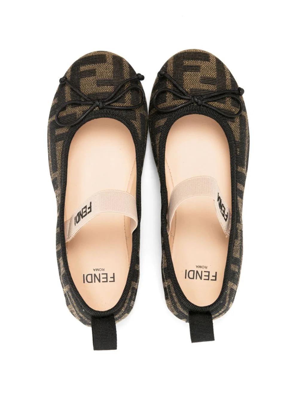 FENDI Kids Ff Junior Ballerinas
